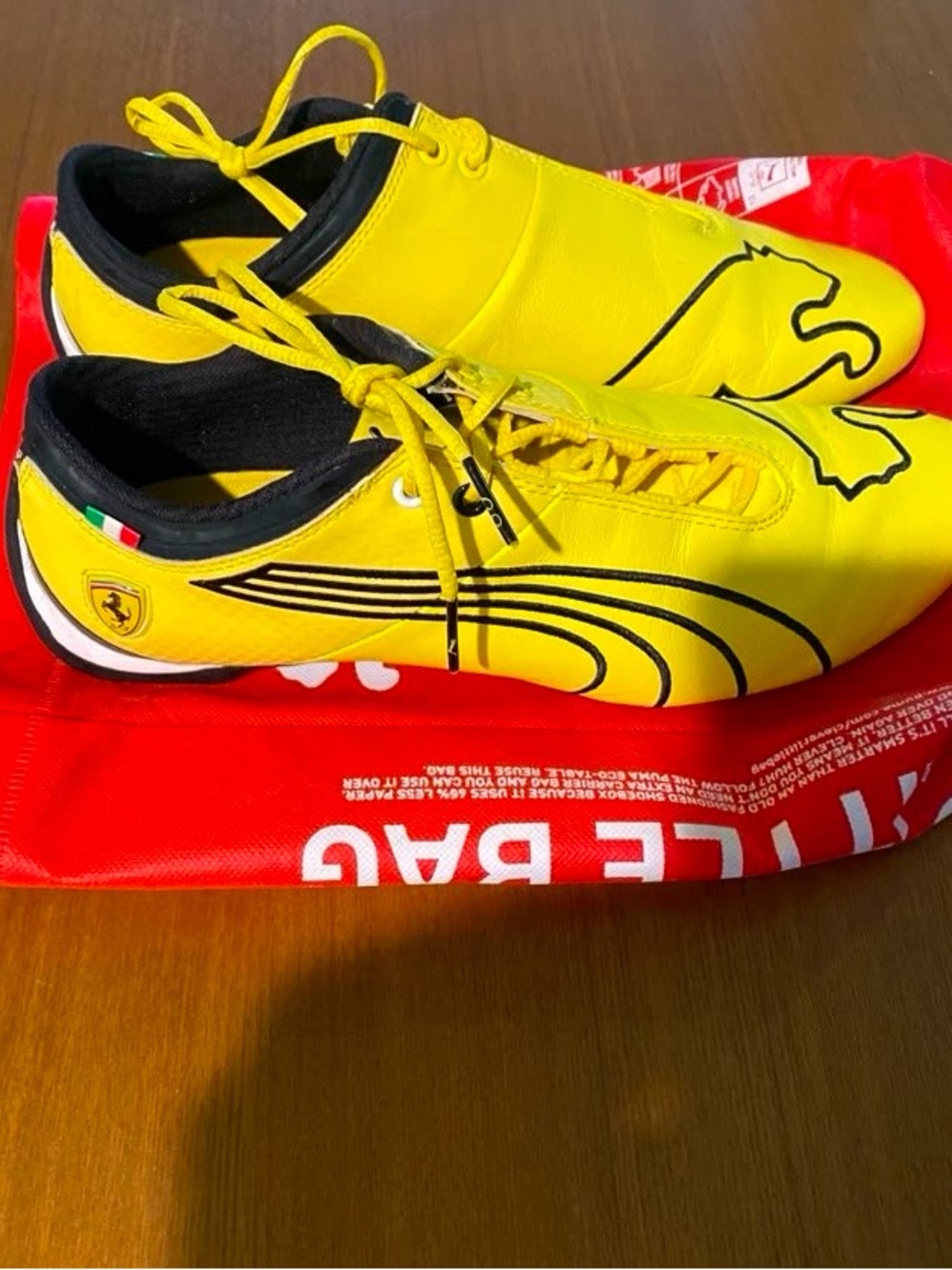 Puma Men’s Yellow and Black Low-Profile Athletic Shoes
